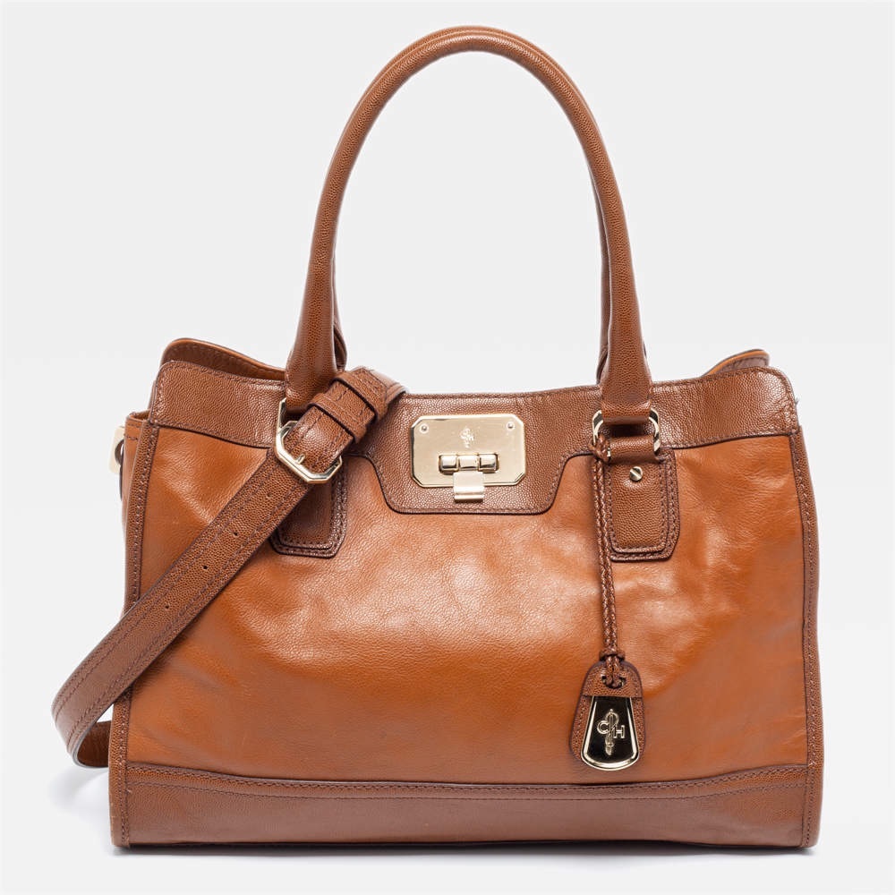 Cole Haan Brown Leather Vintage Valise